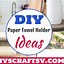 Image result for Wood Cabinet Mount Paper Towel Holder