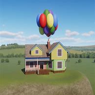Image result for Disney Up House with Balloons