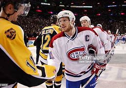 Image result for Bruins-Canadiens Handshake Line in Hockey