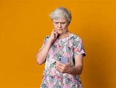 Image result for Old Person Using Phone