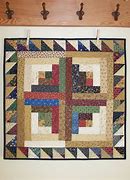 Image result for Log Cabin Quilt Wall Hanging