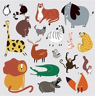 Image result for Cartoon Style Animals