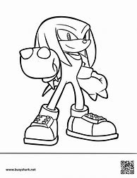 Image result for Girl Knuckles the Echidna Coloring Page