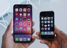 Image result for Oldest Phone Ever Next to Newest iPhone