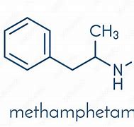Image result for Crystal Meth Chemical Structure