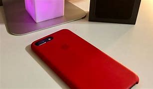 Image result for iPhone 8 Plus Red with a Clear Case