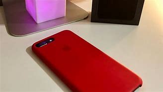 Image result for Red iPhone 8 Plus with Clear Case