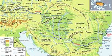 Image result for European Map Danube River