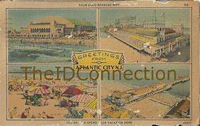 Image result for Postcard Peir Atlantic City Airplane