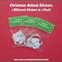 Image result for Christmas Animal Stickers