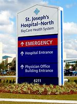 Image result for Hospital Entrance Signs