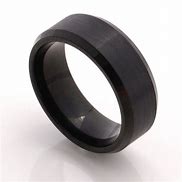 Image result for Black Ring 8Mm Size 6 with Diamond