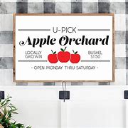 Image result for Take a Basket Pick an Apple Sign