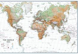 Image result for Physical World Map Wall