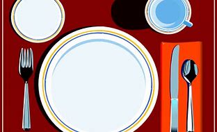 Image result for Dinner Setting Clip Art