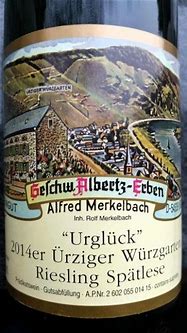 Image result for Alfred Merkelbach Urziger Wurzgarten Riesling Spatlese #19 #23