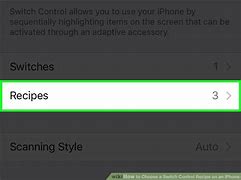 Image result for Switch Control iPhone No Recipes