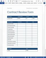 Image result for Contract Review Template Excel