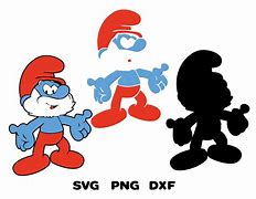 Image result for Layered Papa Smurf SVG