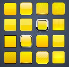 Image result for Yellow Square Button