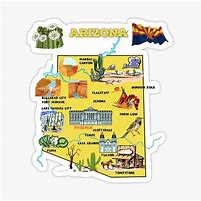Image result for Arizona Road Map with Attractions