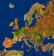 Image result for Detailed Relief Map of Europe