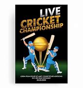 Image result for Cricket Red Theme Poster