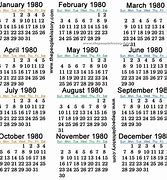Image result for Show 1980 Calendar