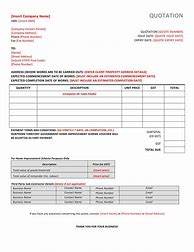 Image result for Quotation Form