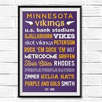 Image result for Minnesota Vikings Custom Gift Wall Sign