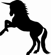 Image result for Black and White Unicorn Silhouette