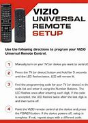 Image result for Vizio TV Remote Control Codes