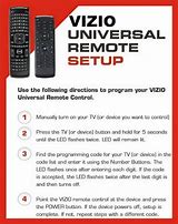 Image result for GE 6 Device Universal Remote Codes for Vizio TV