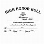 Image result for Honor Roll Certificate Template