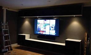 Image result for 86 Inch TV with Smaller Cabinet below It
