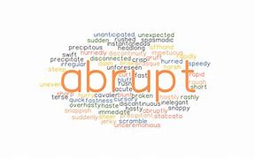 Image result for abrupti