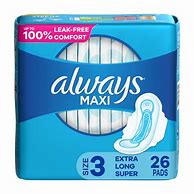 Image result for Always Blue Maxi Pads