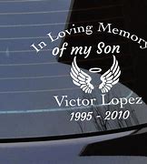 Image result for Personalized In Loving Memory Decals