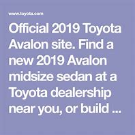 Image result for 2019 Toytoa Avalon Touring