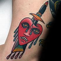 Image result for Crying Heart Tattoo