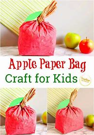 Image result for Paper Bag Apple Craft Preschool