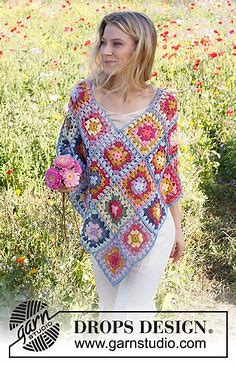 Haakpatroon Gehaakte poncho Bohemian Bliss