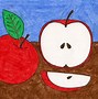 Image result for How to Draw a Apple for Kids