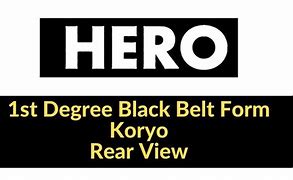 Image result for 1st Degree Black Belt