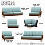 Image result for Sims 4 CC Couches