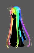 Image result for Rainbow Anime Hair Down Back