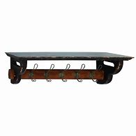 Image result for 10 Inch Wall Shelf with Hooks