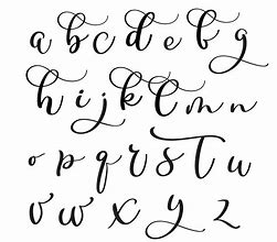 Image result for Alphabetical Calligraphy