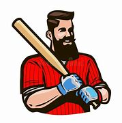 Image result for Cartoon Man Holding Baseball Bat