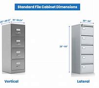 Image result for Filing Cabinet Dimensions